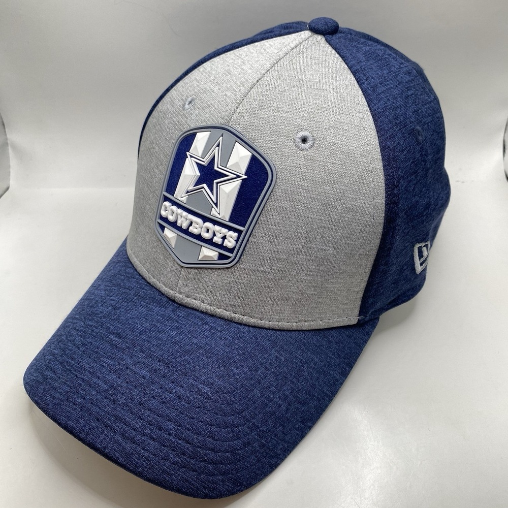 Dallas Cowboys Hat New Era 39Thirty Blue Stretch Fitted Small Medium 3D Logo